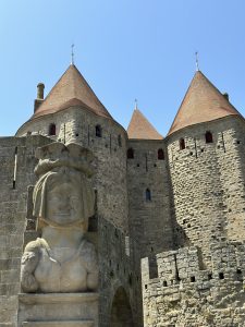 Carcassonne's castle wall and tower