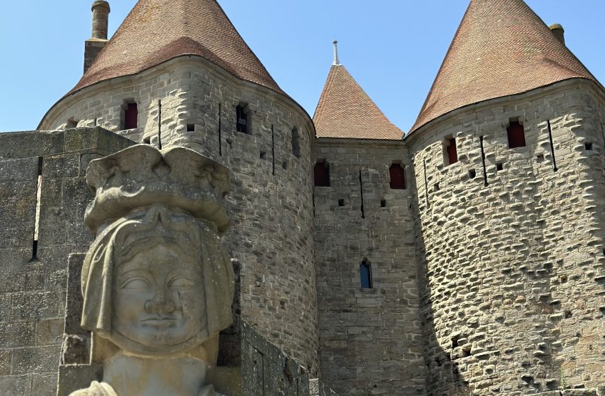 Carcassonne's castle wall and tower